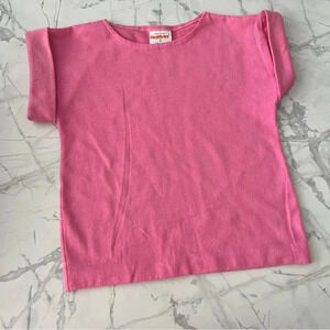 Vintage Healthtex Made In USA Short Sleeve Tee Pink |  Size 5 Girls